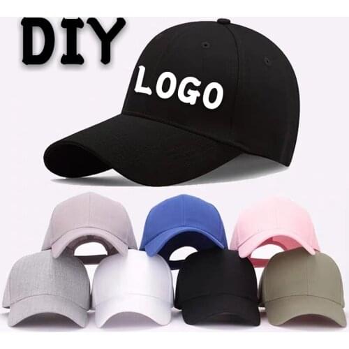 DIY Logo Baseball Cap Custom Flat Cap Hip-hop Child&Adult Printing Embroidery Famous Brand Bucket Hat High-quality Snapback