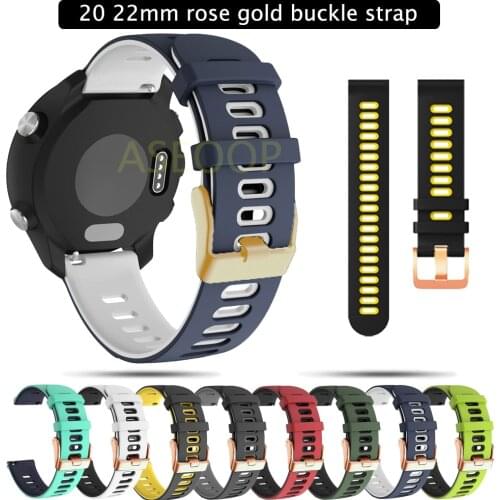 Smart watch bracelets For Samsung Galaxy Watch4 40 Classic 46 Silicone Strap 20mm 22mm for Gear S3 Amazfit GTR 47 GTR 2 Relogio