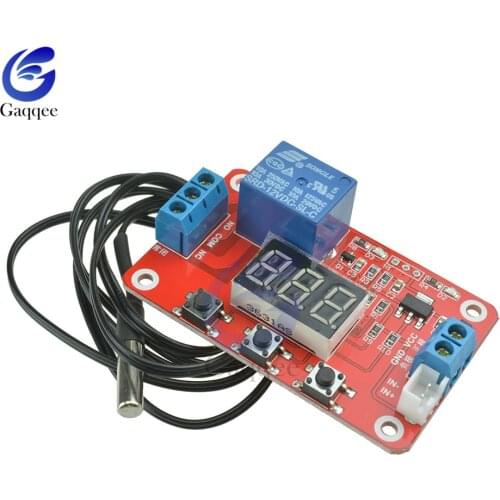 DC 12V Digital Temperature Controller Display Module Sensor Relay Switch Control -20-100 Centigrade