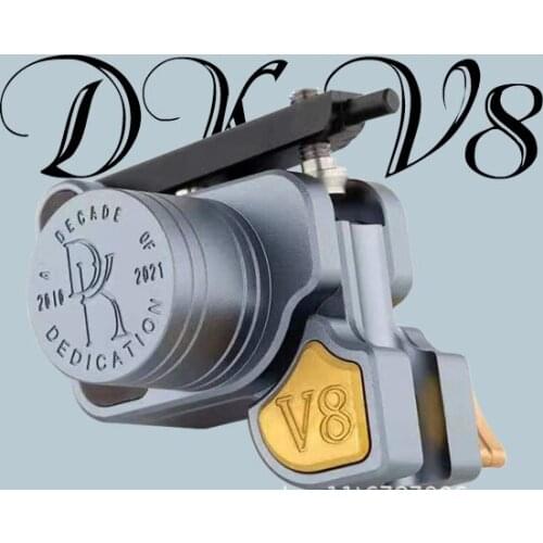 DK V8 Shrapnel Rotary Tattoo Machine Japan Coreless Motor Adjust Stroke CNC Tattoo Frame for Liner Shader