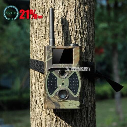 HC300M Wildlife Night Vision Hunting Trail Camera HD 12MP Pixels Night Vision MMS GSM Infrared Motion Monitor Scouting Camera