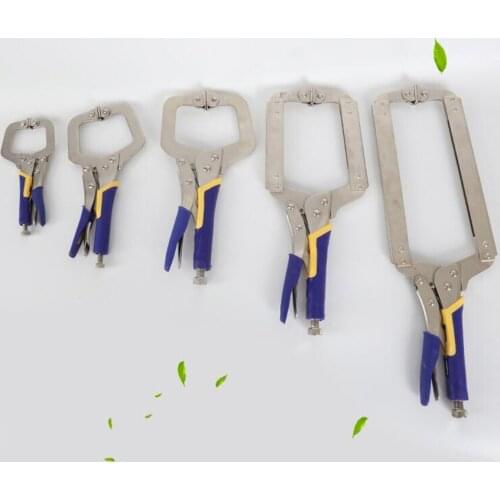 6" 18" 9" 11" 14" C Type Metal Welding Pliers High Carbon Steel Vise Grip Welding Locking Plier Round Wood Tenon Locator