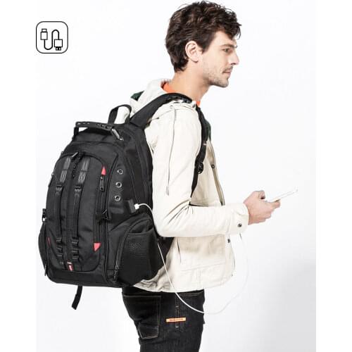Men Usb Charging Anti Theft Multifunctional Backpack Teens Schoolbag New 45L Travel Backpack 15.6" Laptop Backpack