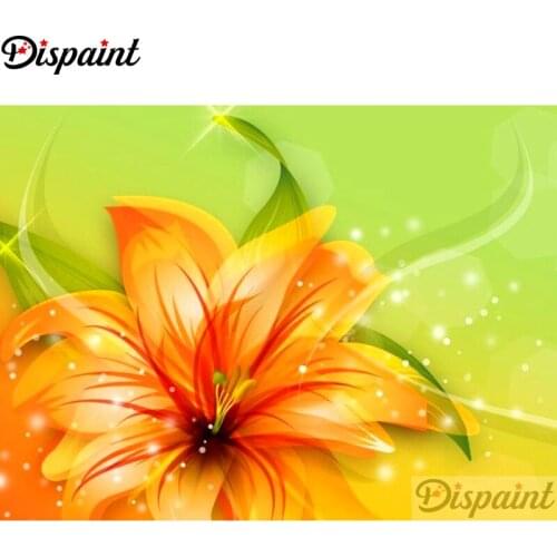 Dispaint Full Square/Round Drill 5D DIY Diamond Painting "Yellow flower" Embroidery Cross Stitch 3D Home Decor A10911