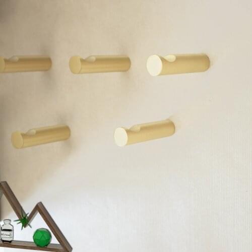 Pure Copper Wall Hooks Decorative Hooks Clear Brass Coat Hangers / Modern Style Curtain Hook Metal