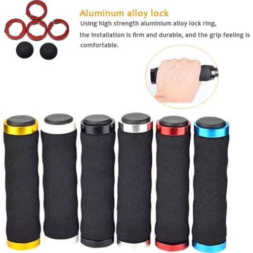 Bicycle Handlebar Grips Anti-Slip Silicone Sponge Grips mountain bike handle Ultralight Soft Absorbent Bike Grips MTB
