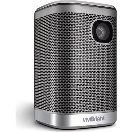 Newest Vivibright L2 720P Pico Beamer Smartphones Screen Mirroring DLP Projector 4500 Lumens With Built-in Battery Easy Carry