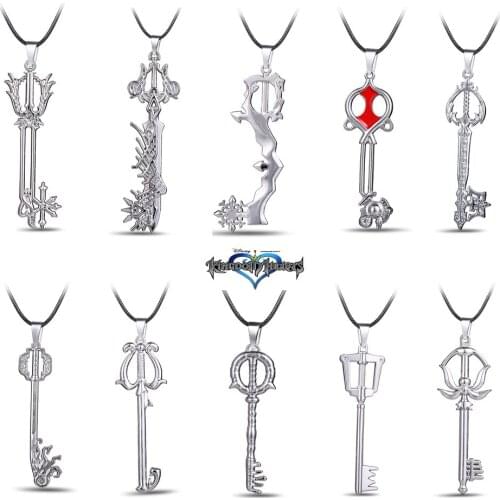 New Jewelry Hot Game Kingdom Hearts Series Alloy Game Jewelry 10 Pcs/Pack Fashion Kingdom Hearts Fans Magic Wand&Key Pendants