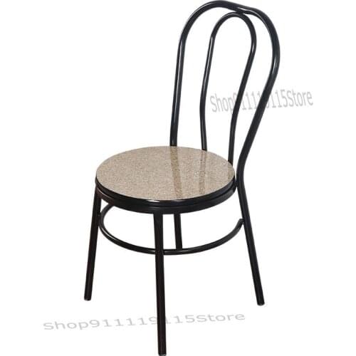 Fast Food Restaurant Dining Chair Simple Modern White Back Chair Chinese Restaurant Hotel Dining Table Chair Oak Stool