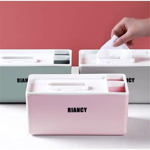 Home Kitchen Plastic Tissue Box Solid Wood Napkin Holder Case Simple Stylish Organizer Decoration Tools