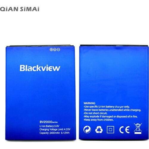 QiAN SiMAi high quality 2400mAh battery for Blackview BV2000 BV2000S Mobile Phone +Tracking Code