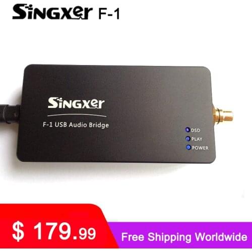 SINGXER F-1 XMOS USB digital interface Module with XU208 chip High end U8 upgraded version with CNC Aluminum Protective Case