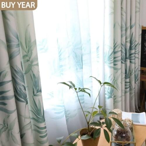 Modern House Decoration Nordic Minimalist Modern Ink Style Fresh Tones Used In for Living Room and Bedroom Curtains Window Tulle