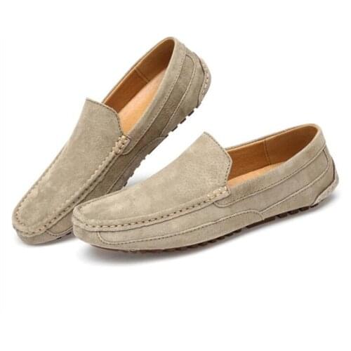 Suede Leather Man Loafers Luxury 2021 Casual Shoes For Men Boat Shoes Handmade Men Slipon Driving Shoes Male Moccasins Zapatos