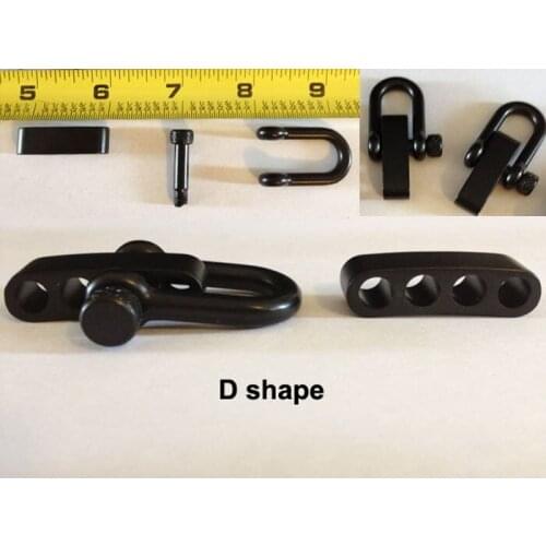 15Packs/lot New Round Pin 550 paracord bracelet shackles /survival desert camouflage/4 hole black adjustable steel buckle