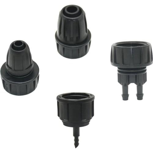 3/4" Female to 1/4 3/8 1/2 Inch Garden Hose Barb Connector Tap Reducer Water Splitter For 4/7 8/11/16mm Hose 1pc