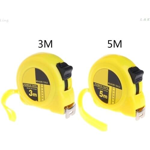 3m 5m Retractable Stainless Steel Tape Measure Ruler Measuring Metric Tape Rule F1FC