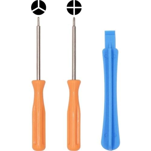 3 in 1 Tools Kit Orange Y Tri-wing Phillips Screwdriver for Nintend NS Switch JOY-CON 3D Joystick Replacement 500set/lot