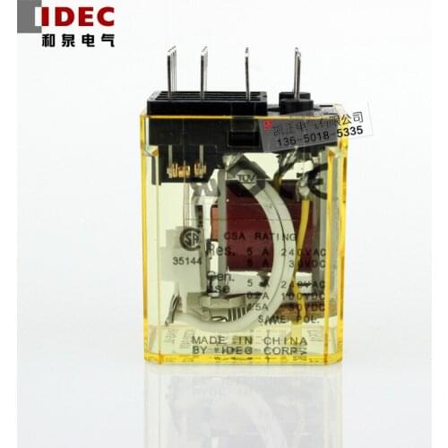 5 pieces Original authentic IDEC intermediate relay RY4S-UL AC220V 14 feet small relay RY4S-ULAC220V
