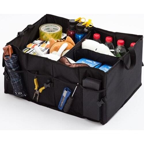 Big Capacity Car Truck Storage Organizer Collapsible Auto Storage Box Stowing Tidying Cargo Container Bags Eco-Friendly Durable