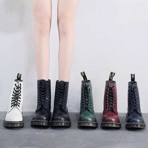 Ankle Chelsea Boots Women Genuine Leather British Style Couple Boots Brand Fashion Round Toe Motorcycle Shoes 2021 Autumn