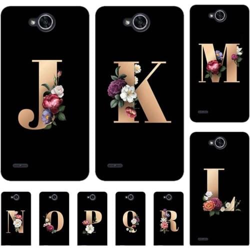 For LG X Power 2 Power2 M320 M320N M 320 5.5" Case Funny Custom Letter Couple Cover Fashion Black TPU Soft Phone Coque