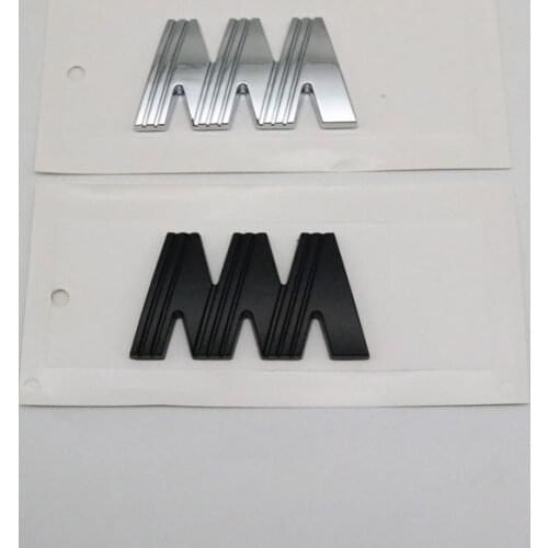 For Toyota Land Cruiser LC200 FJ200 M Emblem Car Sticker 3D Letter Black Silver Rear Trunk Logo Nameplate Decal