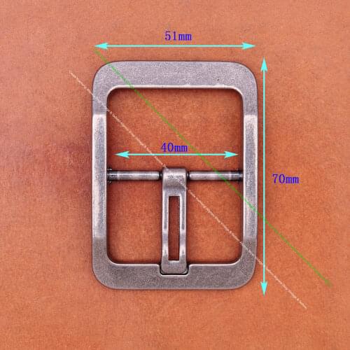 Quality Strong Metal Solid Antique Silver Plated Men Center Bar Buckle Leathercraft Jeans Belt Buckle Replacement Fit 40mm