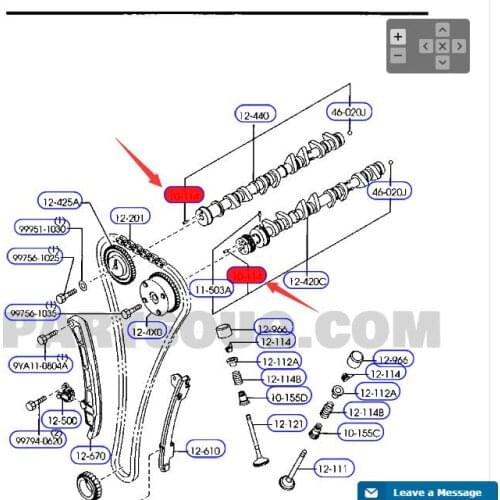 Eccentric shaft key for Mazd a 3 OEM：F801-10-114