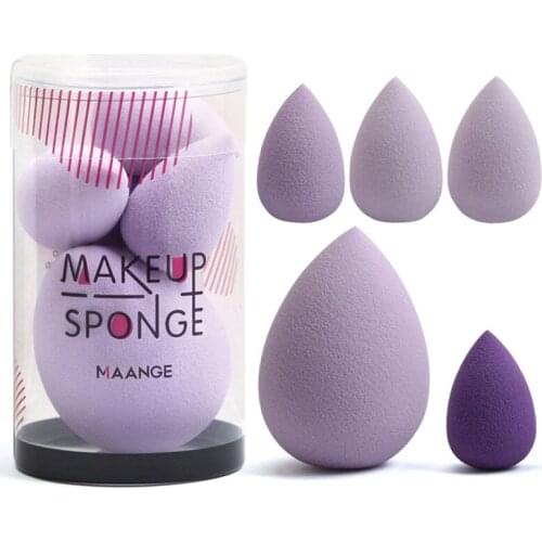 Beauty Makeup Sponge 3/5Pcs Blender Set Wet&dry Use Makeup Puff Blending Tools For Liquid Cream Foundation