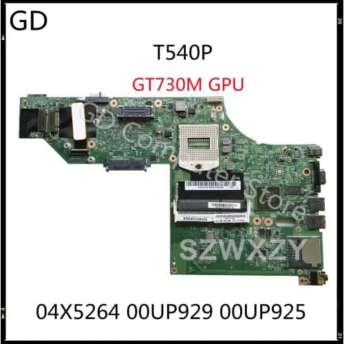 GD For Lenovo ThinkPad T540P Laptop Motherboard With GT730M GPU 04X5264 00UP929 00UP925 48.4LO18.021 Full Tested Fast Shipping