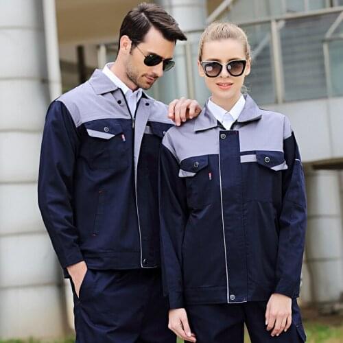 Men Women Overalls Working Uniform Car Workshop Fashion Work Suit Mechanical Workshop Jackets