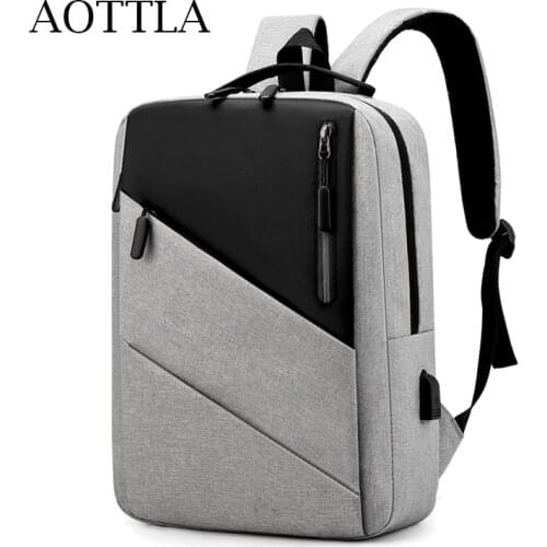 AOTTLA Backpack For Men Student School Bags High Quality Nylon Zipper Laptop Backpack Men Shoulder Backpack Multi Mens Backpack