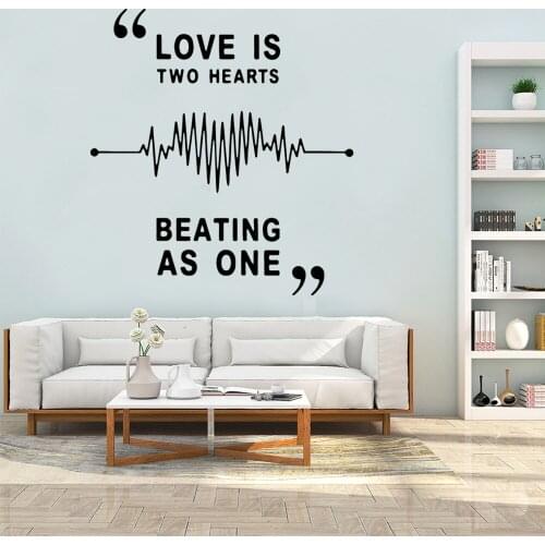 Diy Love Beating Wall Stickers Home Furnishing Decorative Wall Sticker For Living Room Kids Room Room Decoration