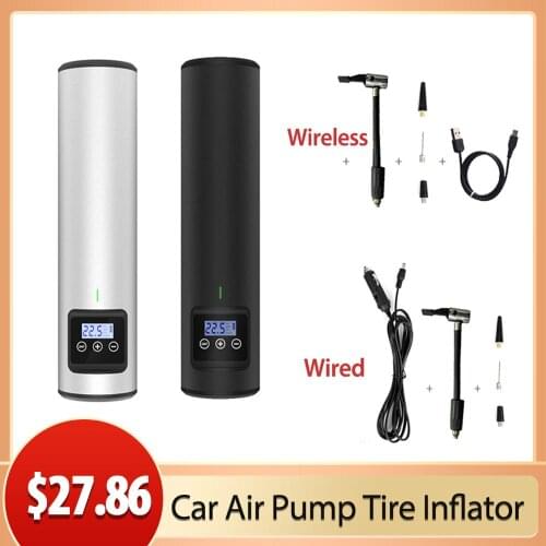 12V 150PSI Car Air Pump Tire Inflator Cordless Portable Air Compressor Digital Car Tyre Pump For Car Bicycle Tires Balls