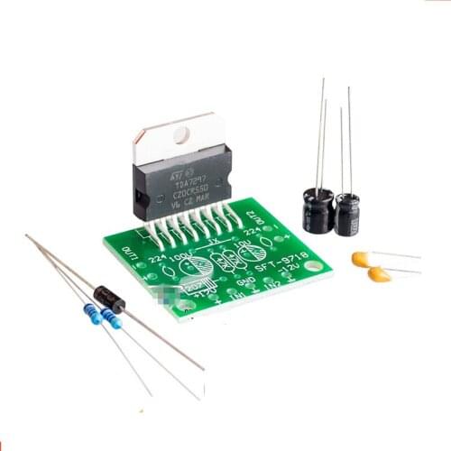 TDA7297 Power Amplifier Board Parts DC 12V Pure Rear Stage 2.0 Dual Channel 15W+15W Electronic DIY Kit