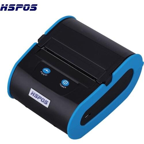 HSPOS 80mm Portable Thermal Receipt Label Printer Handheld Sticker Printing Free SDK and Driver HS-PL83