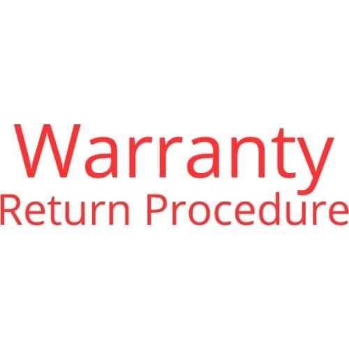 Warranty return procedure