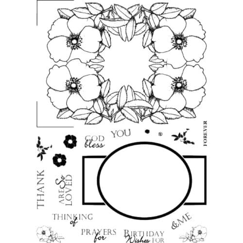 Flower Clear Stamp Or stamp for DIY Scrapbooking/Card Making/Kids Fun Decoration SuppliesA173