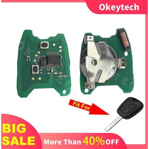 OkeyTech 1/2/5PCS Car Remote Key Electronic Circuit Board For Peugeot 307 206 207 For Citroen C2 C3 Pluriel Remote Control PCB