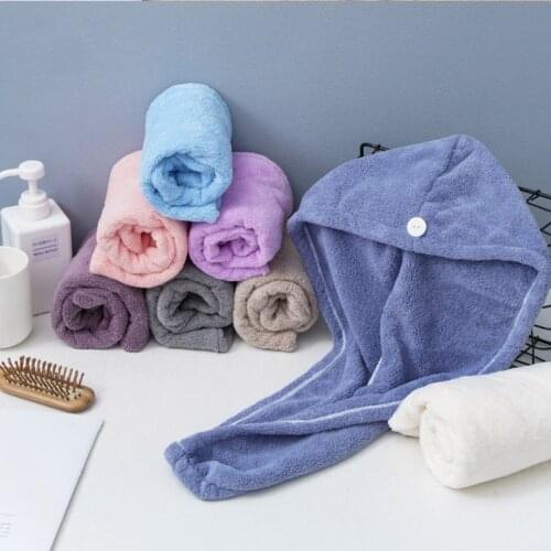 Shower Cap Magic Microfiber Hair Quick Drying Dryer Towel Bath Wrap Cap Quick Hat Turban Dry Shower Cap Hair Bonnet