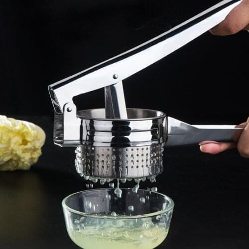 Hand Press Fruit Vegetable Juicer Stainless Steel Potato Masher Household Kitchen Squeezer Manual Potato Crusher