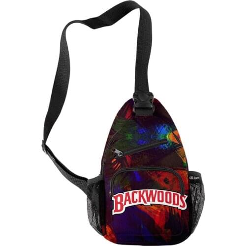 Personalized Design BACKWOODS Cigar Ink 3D Printing Messenger Bag Simple Shoulder Bag Mens And womens Fashion Bags