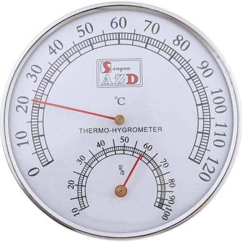 Sauna Thermometer metal Case Steam Sauna Room Thermometer Hygrometer Bath And Sauna Indoor Outdoor Used K0AA