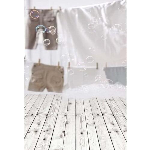 TR Bubbles Vinyl Photography Background For Newborn Wood Floor Photo Backdrop For Baby Children Lover Photo Studio Props