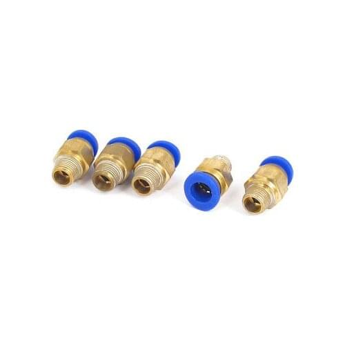 8mm Tube 1/8BSP Male Thread Quick Air Fitting Coupler Connector 5pcs