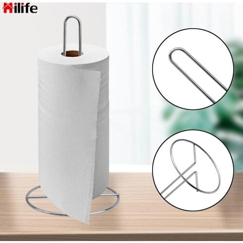 Toilet Paper Holder Toilet Roll Stand Stainless Steel Bathroom Towel Hook Kitchen Roll Paper Accessories Tissue Towel Rack