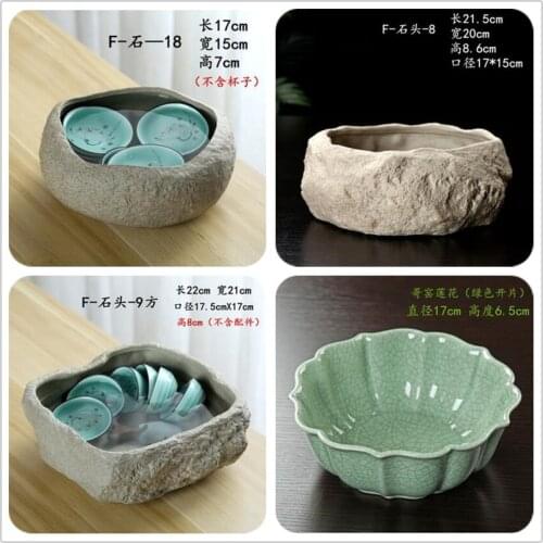Vintage Purple Sand Imitation Stone Tea Washer Tea Ceremony Accessories Teacup Holder Writing Brush Wash Gardening Flower Pot
