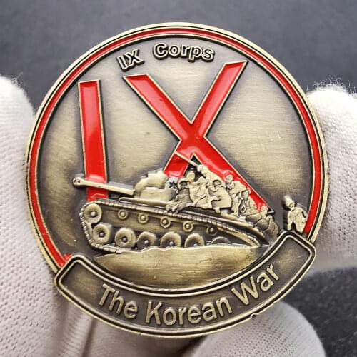 Military Challenge Coin 1950-1953 US.Army IX Corps 38TH Parallel Korean War Forgotten War Commemorative Coin