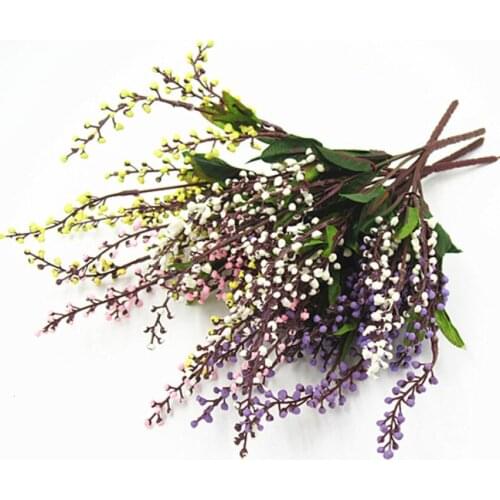 1pc Artificial Lavender Flower Small Potted Plants Bonsai Fashion Office Decoration Simulation Plant Home Display Flowers